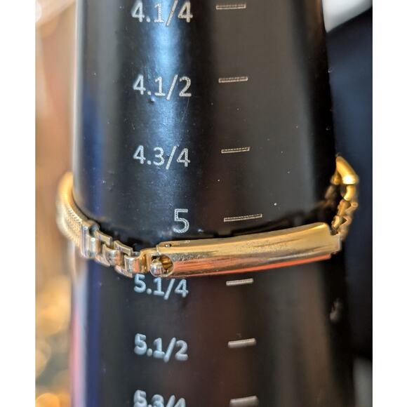 Vintage 40s Forstner 12K Gold Filled ID Double Square Snake Chain Bracelet - Picture 4 of 13